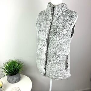 Katydid Teddy Bear Vest Womens Grey Sleeveless size medium